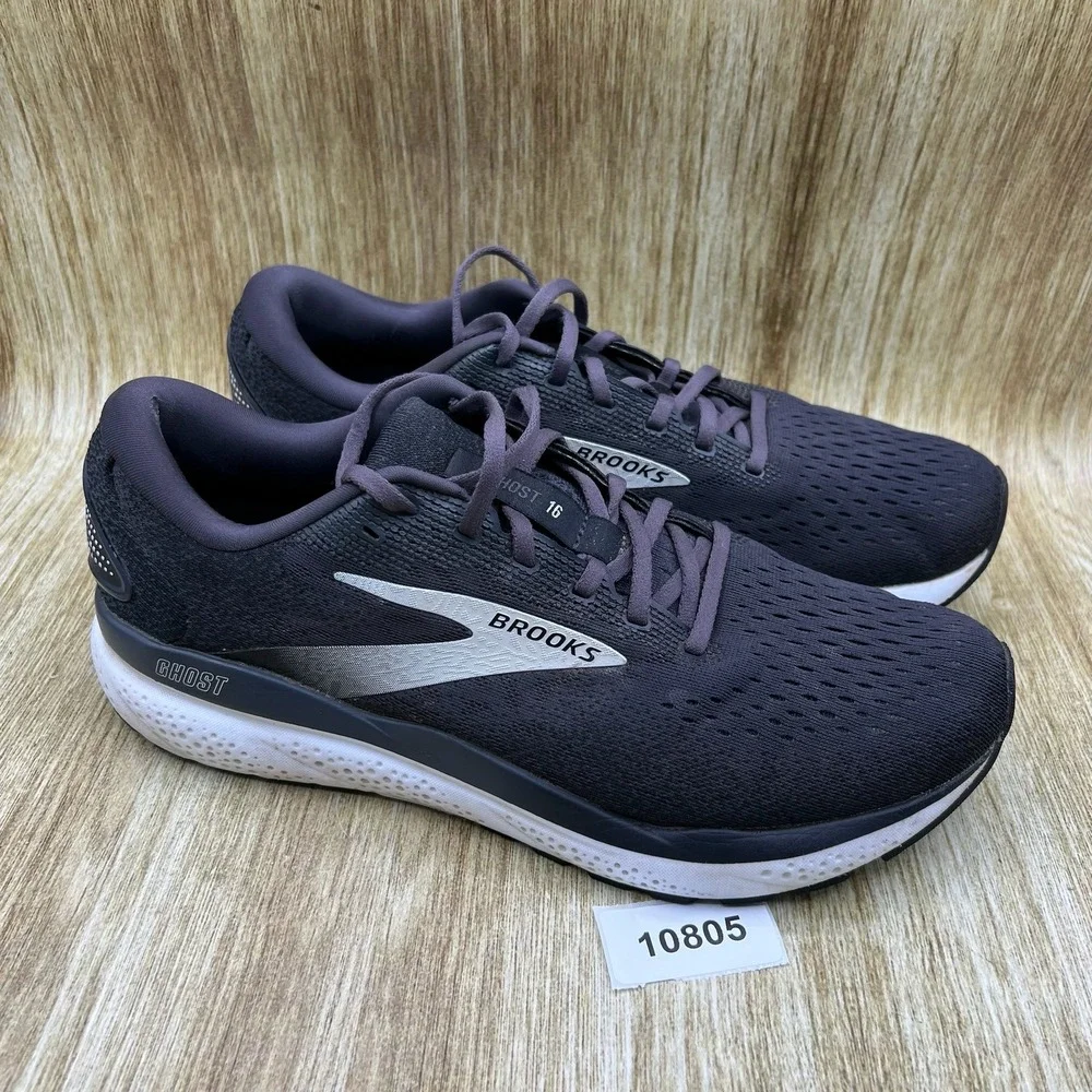 Brooks Ghost 16 Men's Size 11.5 Black Ebony Sneakers Running Shoes 1104181D090